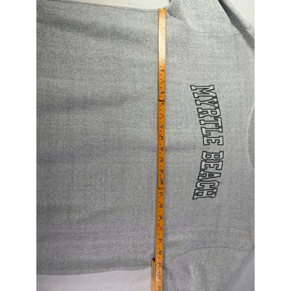Coastal Swell Myrtle Beach SC Size XL Crewneck Fleece Sweatshirt White Very Nice - Picture 3 of 7